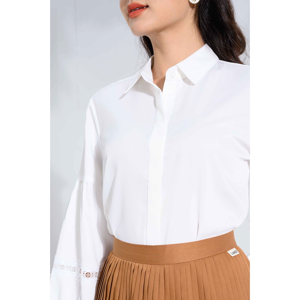 Áo Sơ Mi Nữ Phối Ren Vienne Tran O61H21Q001