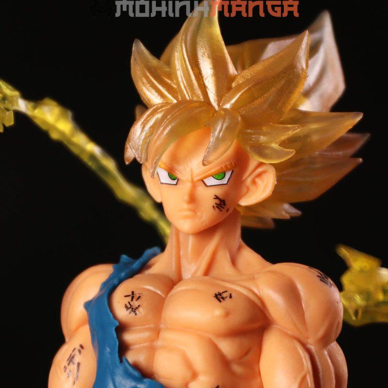 Mô hình nhân vật Son Goku Super Saiyan có hiệu ứng effect cao 17cm Dragon Ball Bảy viên ngọc rồng Vegeta Broly
