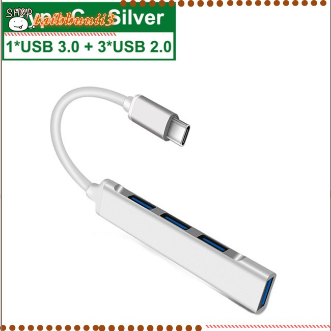 Sản phẩm mới bán chạy nhất Usb C Hub 3.0 3.1 Type C 4 Port Multi Splitter Adapter OTG For Pc Computer Notebook Accessories