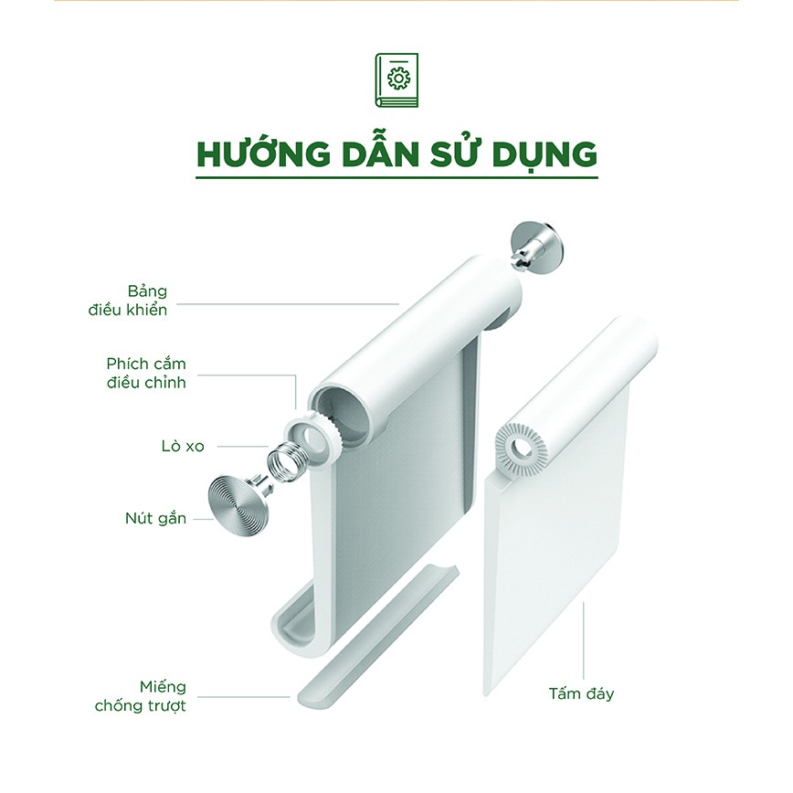 Giá đỡ Máy tính bảng năng động UGREEN LP115 - Hàng phân phối chính hãng - Bảo hành 18 tháng