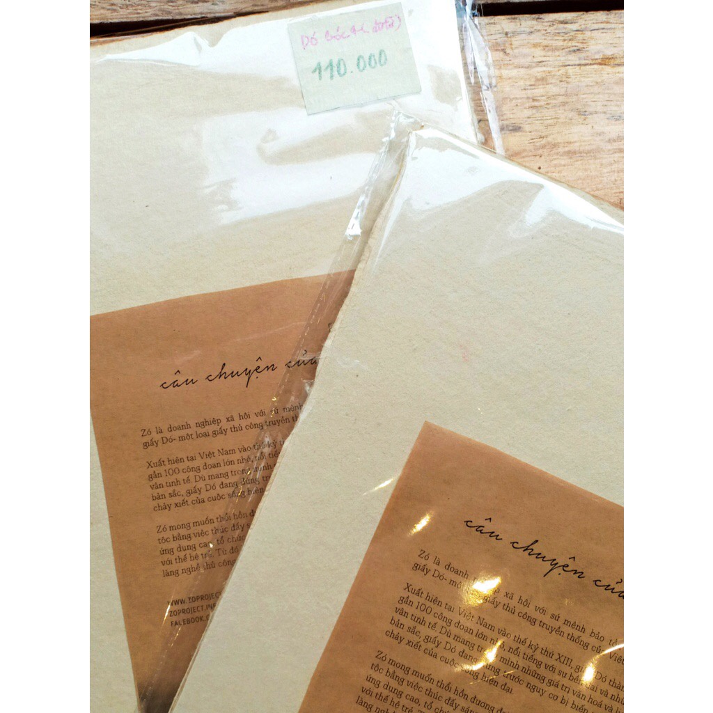 Set giấy Dó in A4 3 lớp (90gsm)