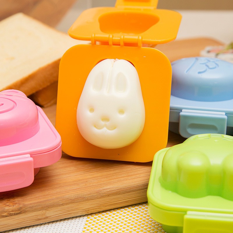 Set 6 khuôn bento tạo hình cơm, tạo hình trứng,làm bánh,làm thạch ngộ nghĩnh cho bé ăn dặm ngon miệng_CC