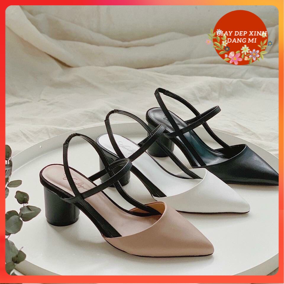 Sandal bít mũi gót tròn 5p  CG-0590 , GIAYDEPXINH.DANGMI