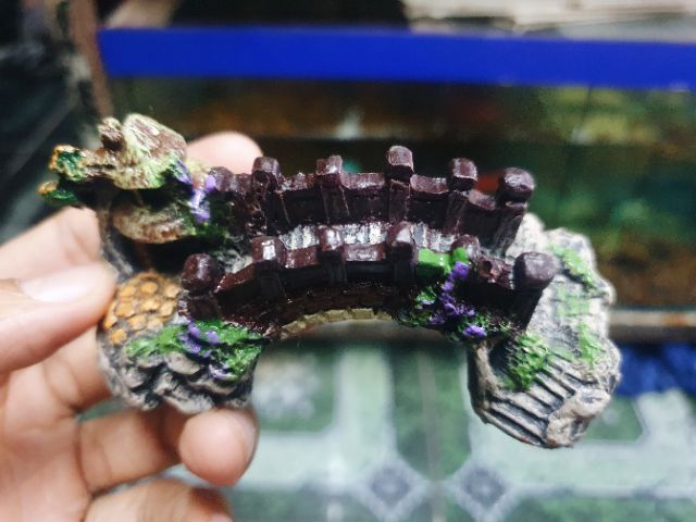 CẦU TRANG TRÍ HỒ CÁ NON BỘ 10x5x4cm