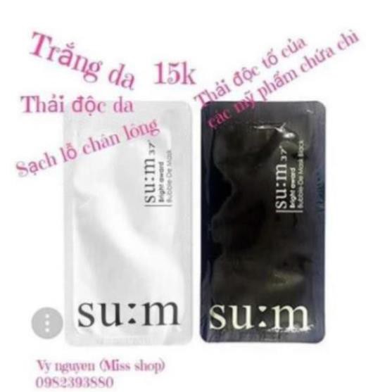 Mặt nạ sủi bọt thải độc Sum37