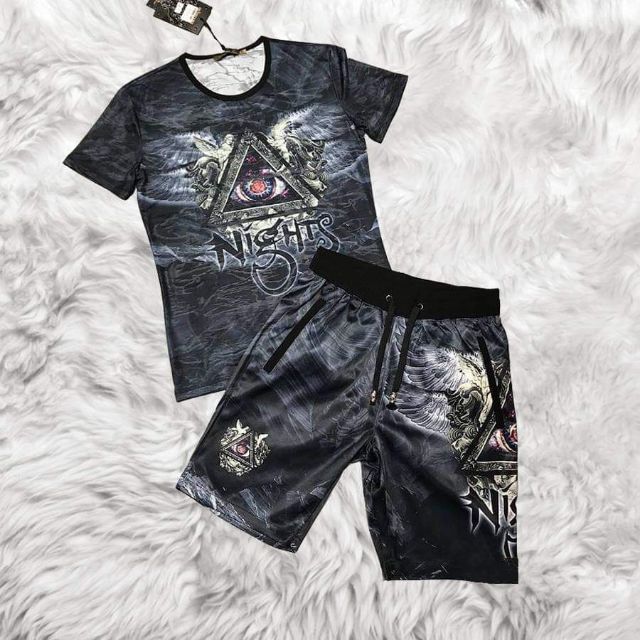 Đồ bộ nam hè 3D mắt xanh