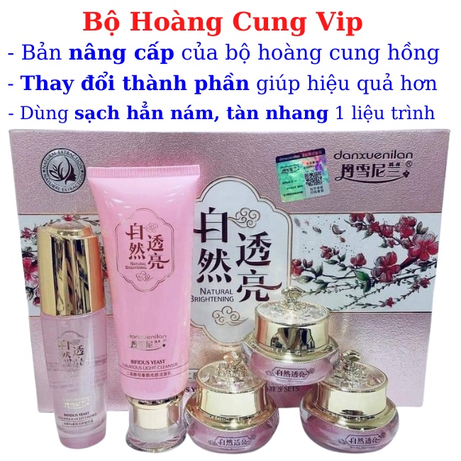 Bộ mỹ phẩm hoàng cung hồng Danxuenilan, xóa mờ nám, tàn nhang, dưỡng trắng da