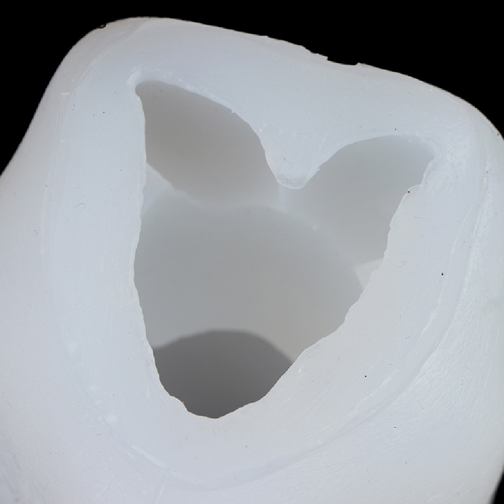 Khuôn Làm Nến Thơm Handmade Bằng Silicone Hình Chú Gấu Ngồi