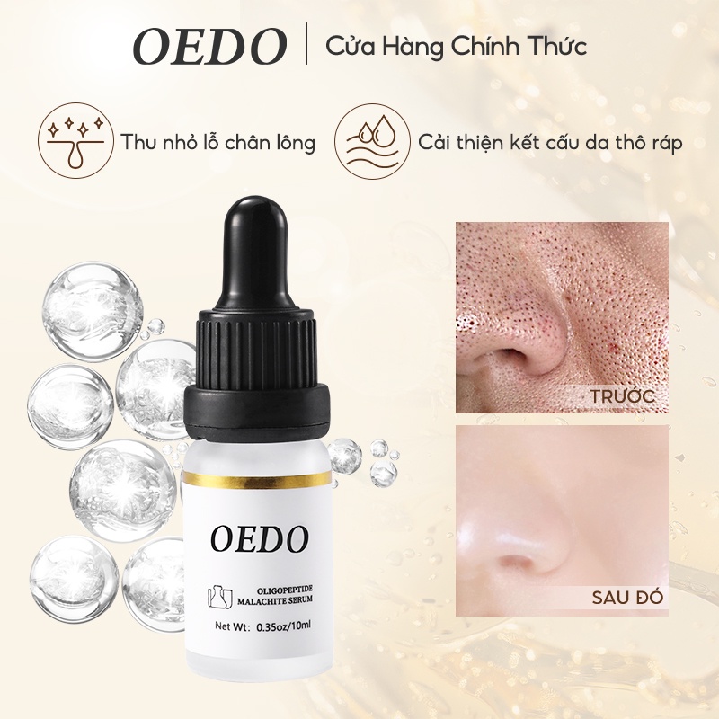 Serum OEDO Oligopeptide Malachite Và Săn Chắc Da Thu Nhỏ Lỗ Chân Lông Dưỡng Ẩm Dung giảm vết nhăn chống lão hóa làm trắng da 10ml