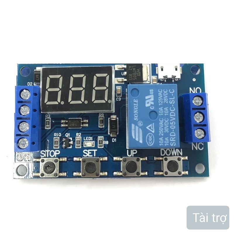 Mạch tạo trễ đóng ngắt nhiều chế độ JZ-801,Đóng ngắt relay 0 giây đến 999 phút.Module delay nhiều chức năng.    #