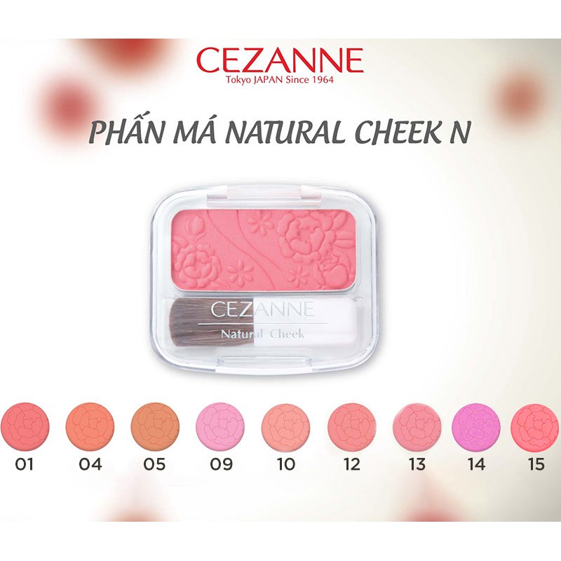 Cezanne Phấn Má Natural Cheek N 4G _ 10