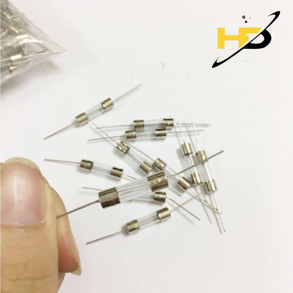 Bộ 10 Cầu Chì Thủy Tinh Chân Cắm F12.5A 250V ,Linh Kiện Bếp Từ Siêu Tốt, Chất Lượng