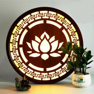 Đèn ốp sau ban thờ, trang trí ban thờ, phong thủy.