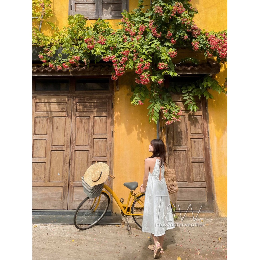 Váy maxi cổ yếm hở lưng đi biển the.sweaterweather TSW | BigBuy360 - bigbuy360.vn