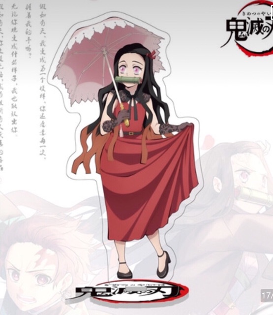 Tượng mô hình kamad nezuko, Standee anime kimetsu no yaiba kamad nezuko