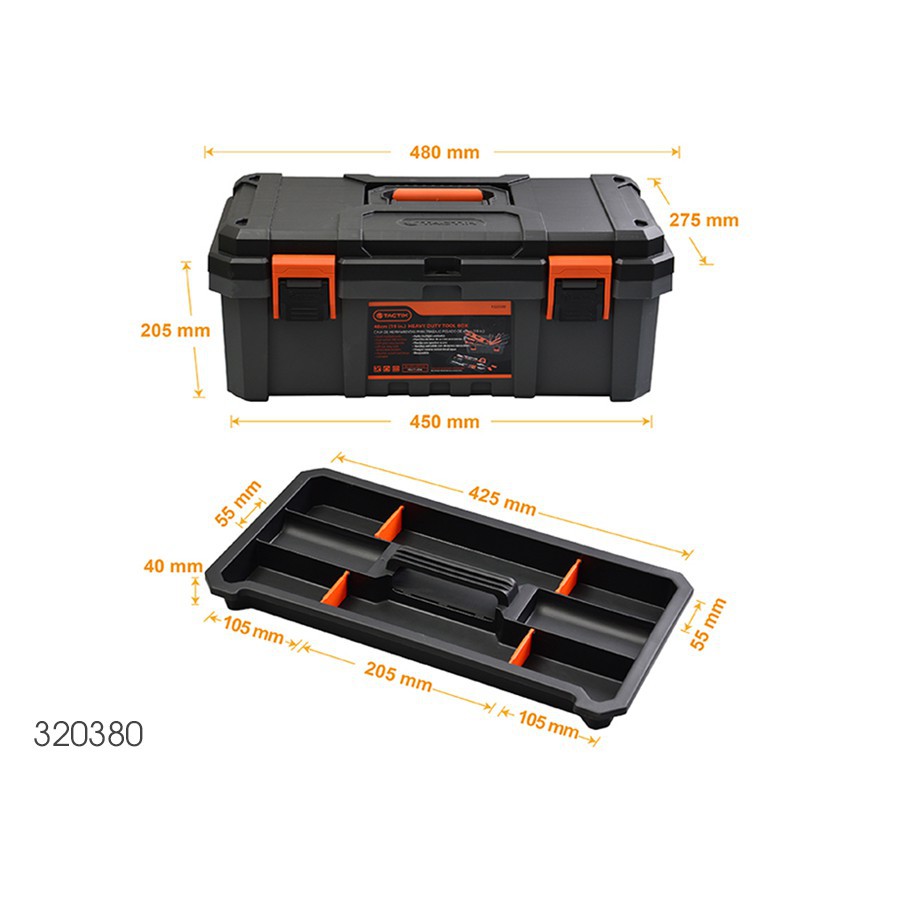 Thùng đựng đồ nghề Tactix 320380