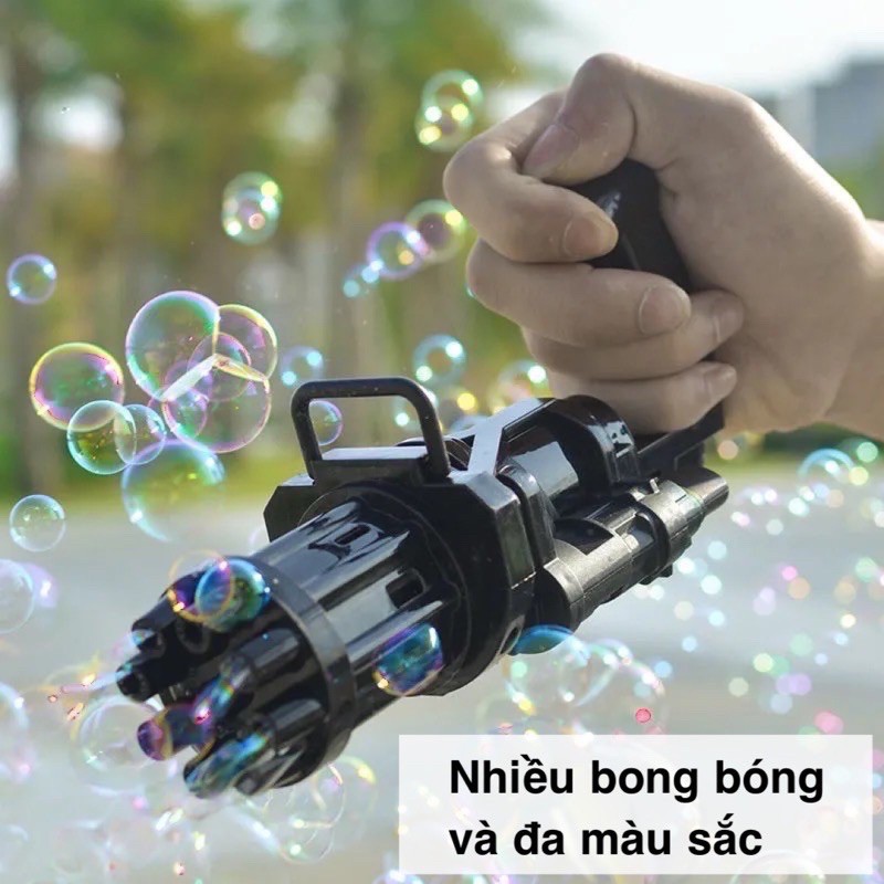 Súng Bắn Bong Bóng Xà Phòng 8 Nòng