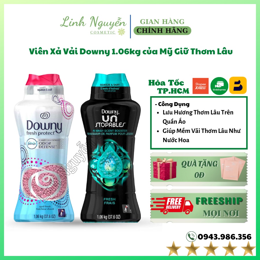 Viên xả vải Downy (Màu hồng) của Mỹ