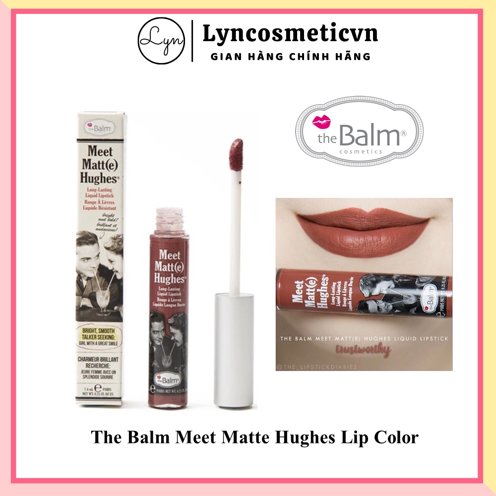 (Full Box) Son The Balm Meet Matte Hughes Lip Color - trustworthy