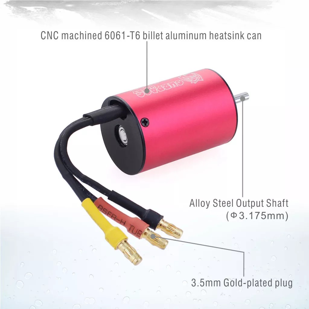Động Cơ Không Chổi Than Surpasshobby 2845 2838 5900KV 4400KV 4700KV 3800KV 3200KV 3.175mm Cho Mô Hình Xe Hơi Điều Khiển Từ Xa Tỉ Lệ 1/12 1/14 1/16 Traxxas HSP