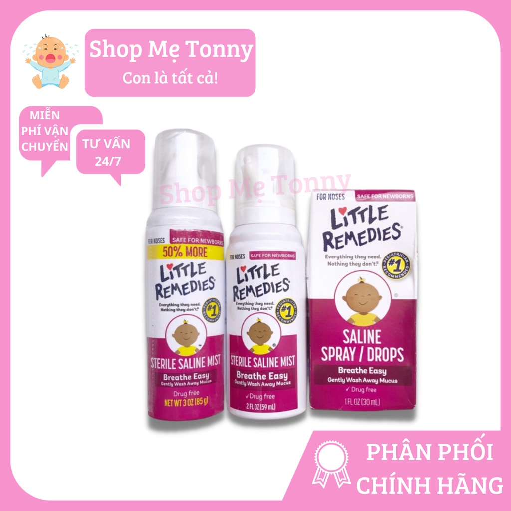 Xịt Nhỏ Mũi Kháng Khuẩn LITTLE REMEDIES Mỹ