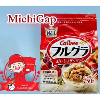 Ngũ cốc sấy khô calbee nhật bản 750g date 2-3/2023