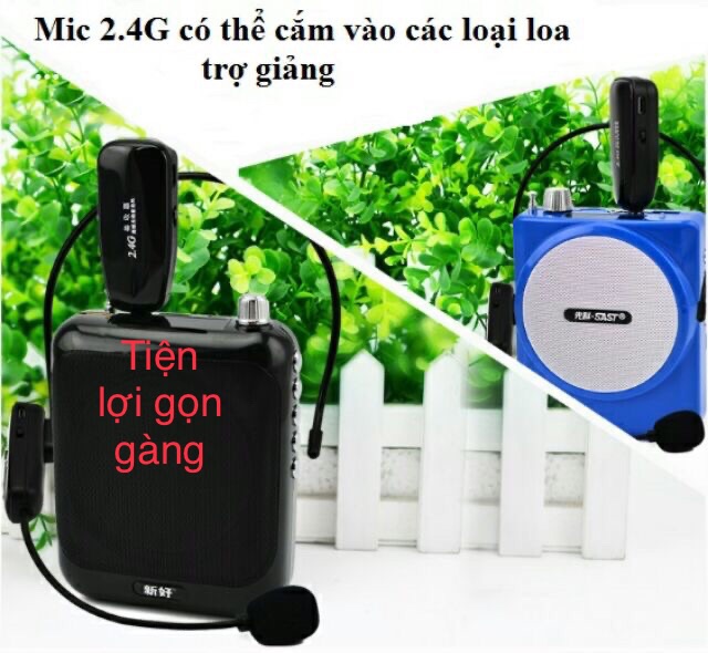 Mic trợ giảng đa năng 2.4G  và v16 (bh 6 tháng)