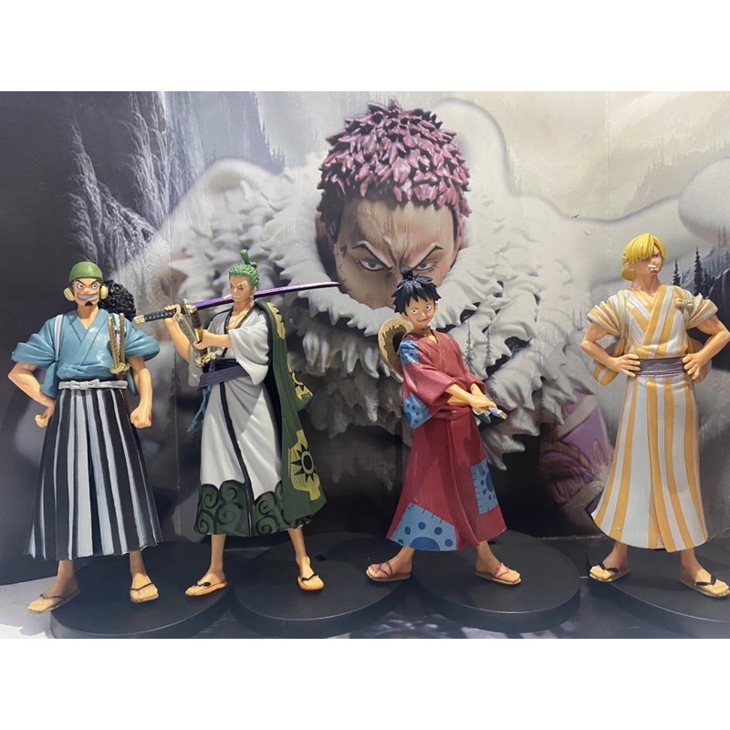 Xả hàng mô hình nhân vật one piece DXF Wano Luffy - Zoro - Sanji - Usopp