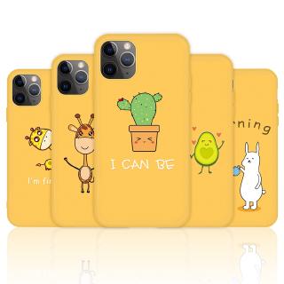 Ốp lưng hình trái bơ cho iPhone 11 Pro Max X XR XS Max 8 7 Plus Silicone