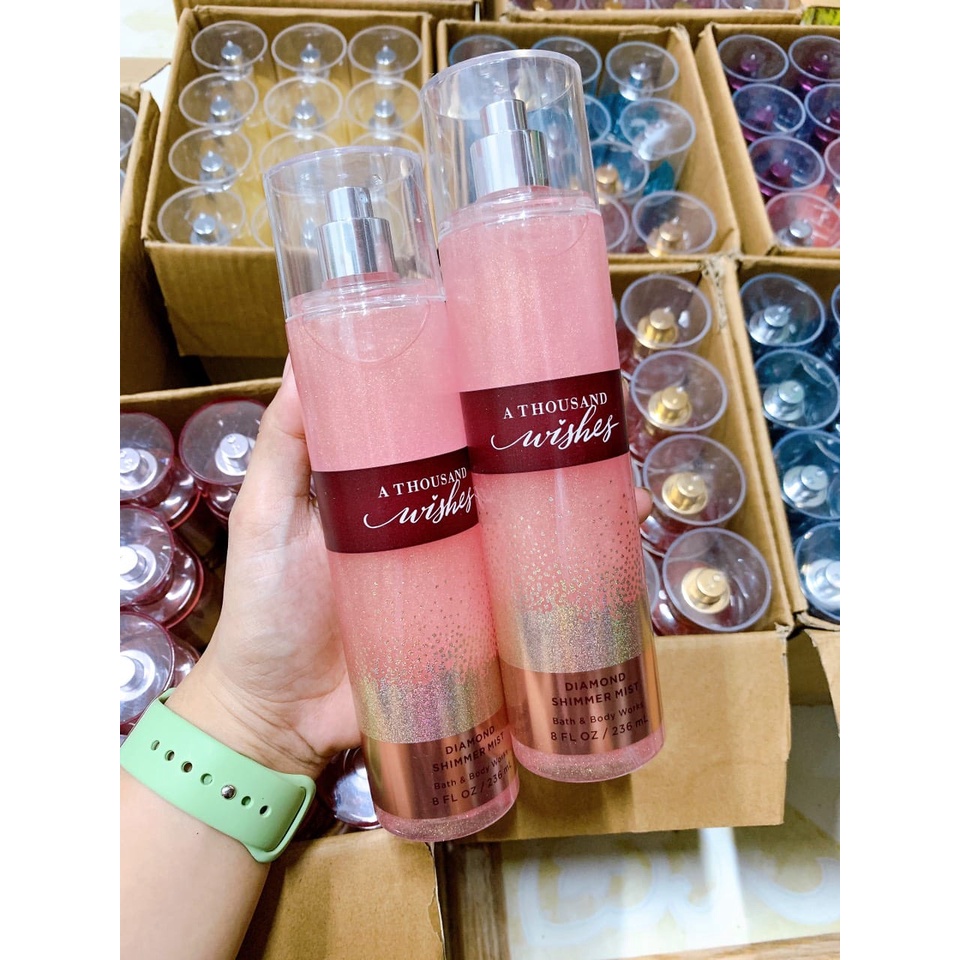 Xịt thơm toàn thân A THOUSAND WISHES body mist Bath And Body Works 236ML