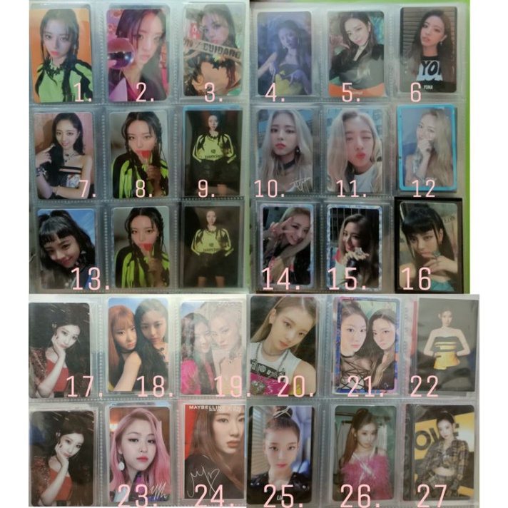 Card ảnh ITZY album IT'Z ME - NOT SHY