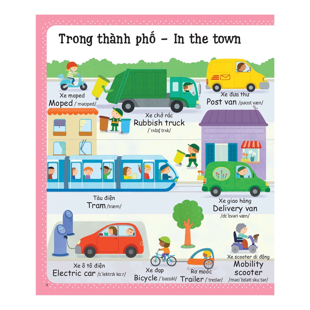 Sách - Từ vựng đầu tiên của tôi - My first word book - Phương tiện giao thông