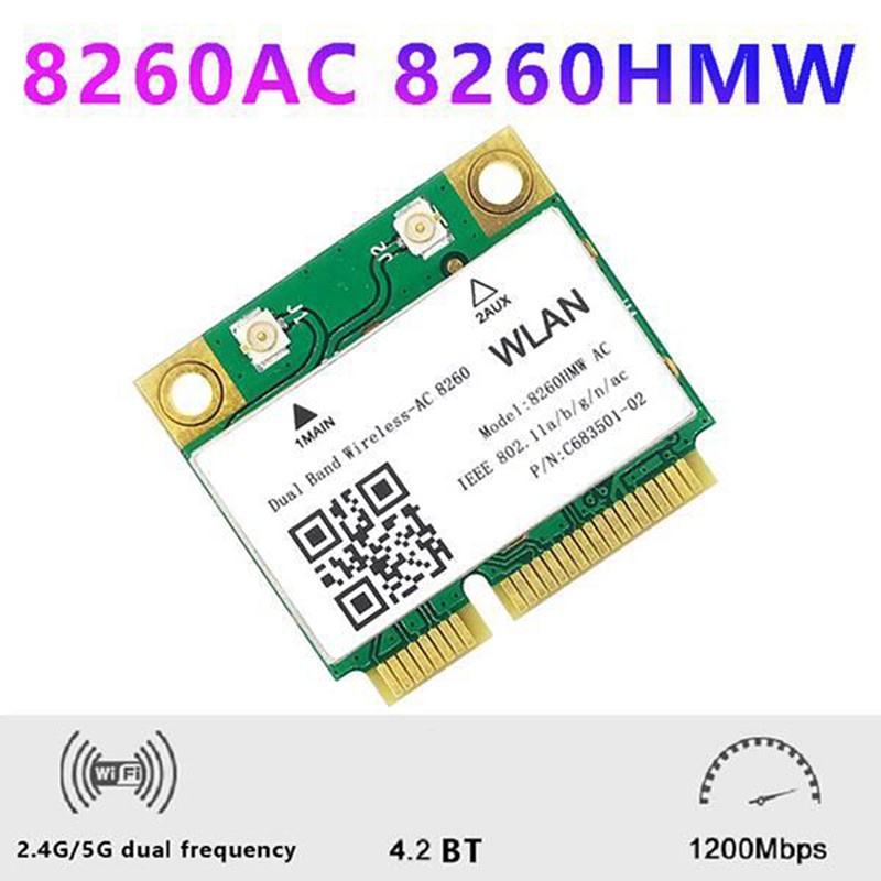 Card Mạng Wifi Cho Intel 8260 Hmw 8260 Intel 8260 8260 Ac 8265 Ac Mini Pcie Wifi | BigBuy360 - bigbuy360.vn