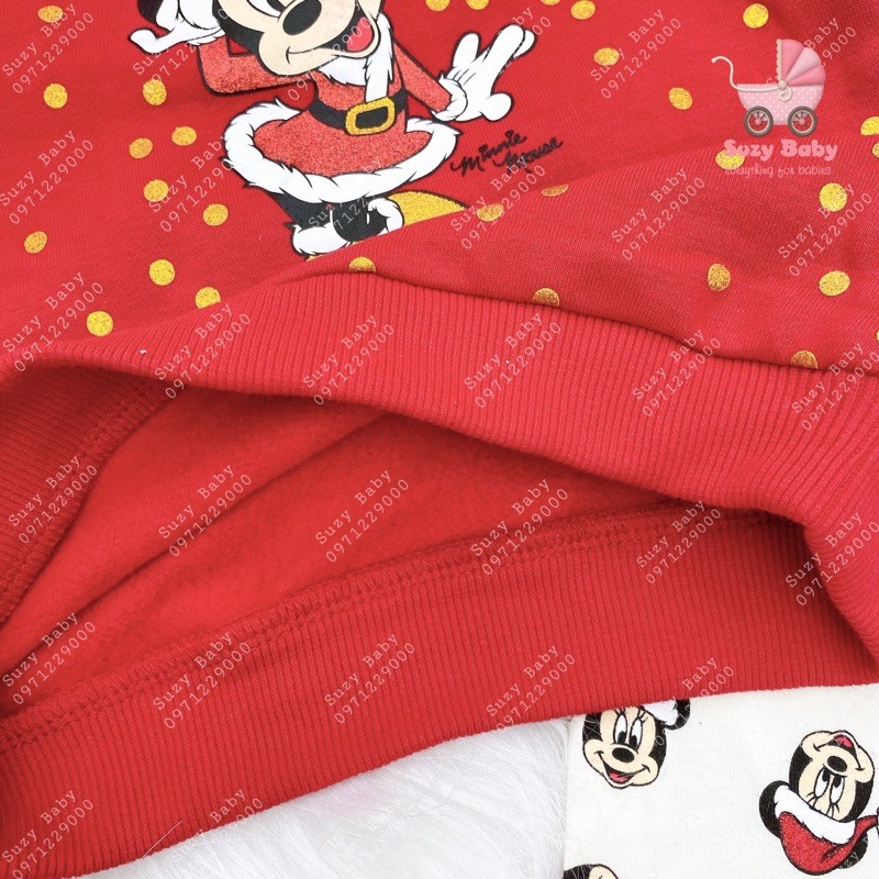 Bộ nỉ bông Minnie Mickey