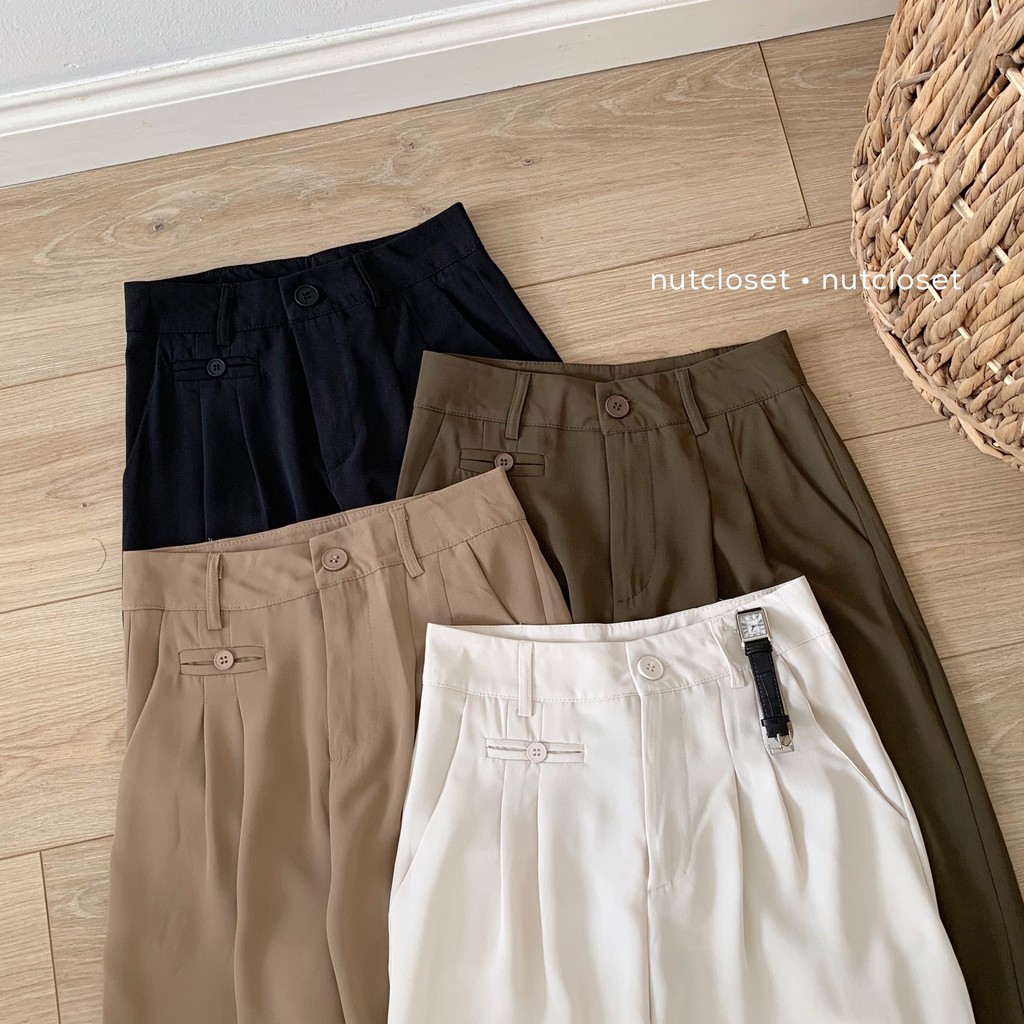 Quần ống rộng ly giữa _ Q0062 | BigBuy360 - bigbuy360.vn