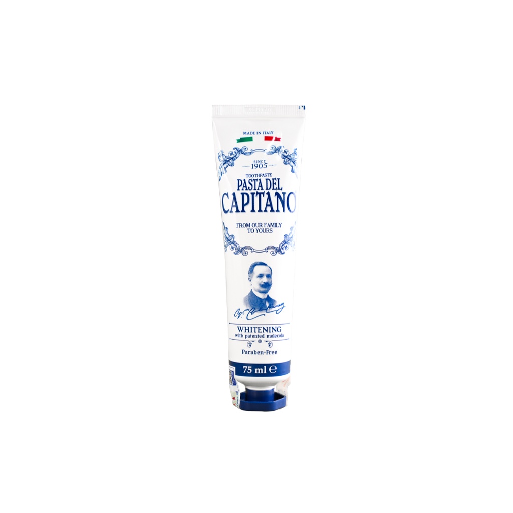 Kem đánh răng làm trắng răng nhập khẩu Ý Pasta del Capitano 1905 Whitening Toothpaste