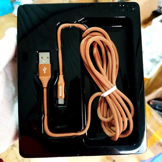 Cáp Sạc Iphone - Micro Usb - Type C Sendem M12 ( Dài 2m ) Dây Dù Cao Cấp Màu Cà Phê