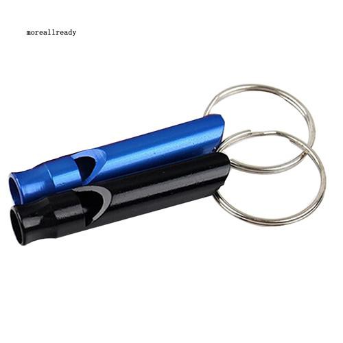 Set 2 còi hợp kim nhôm kêu cứu khẩn cấp dùng khi đi leo núi/ cắm trại ngoài trời cỡ 4.7x0.9cm