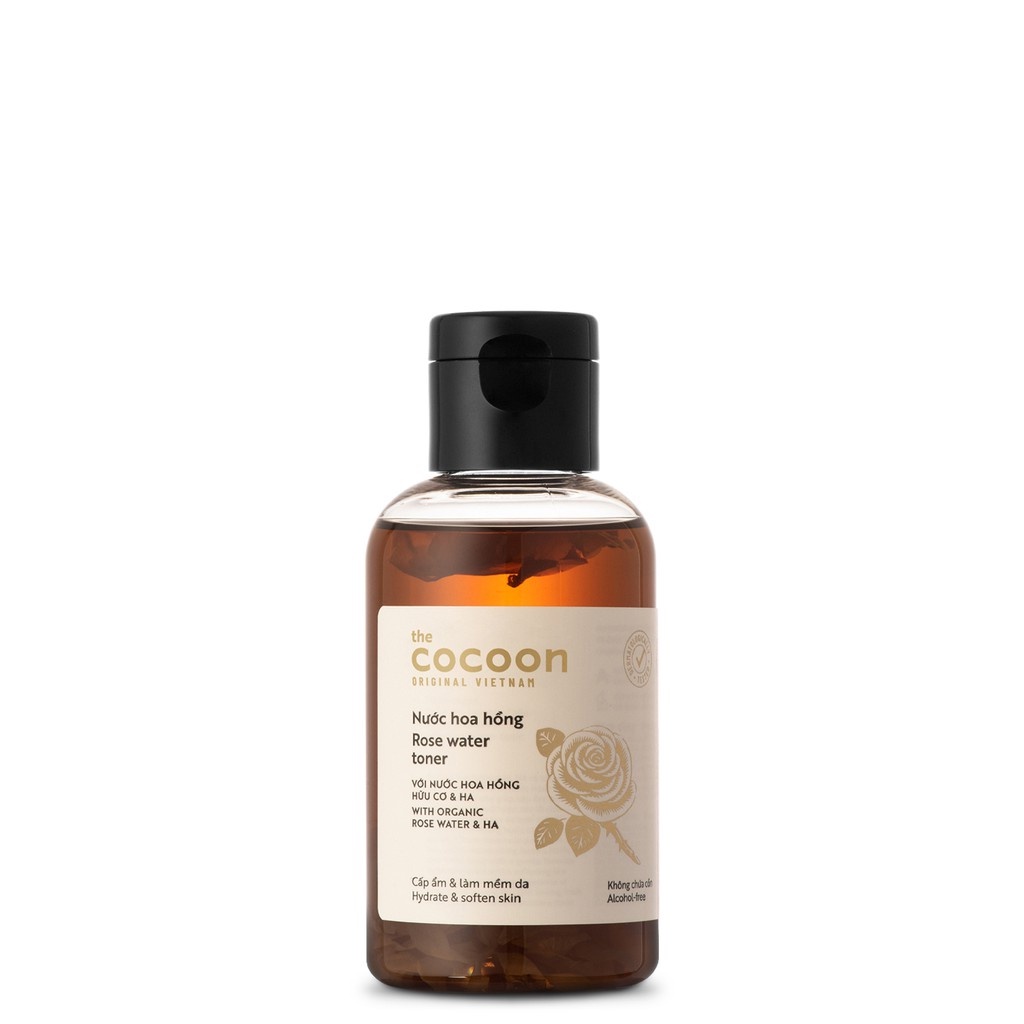 Nước hoa hồng (toner) Cocoon cấp ẩm &amp; làm mềm da 140ml