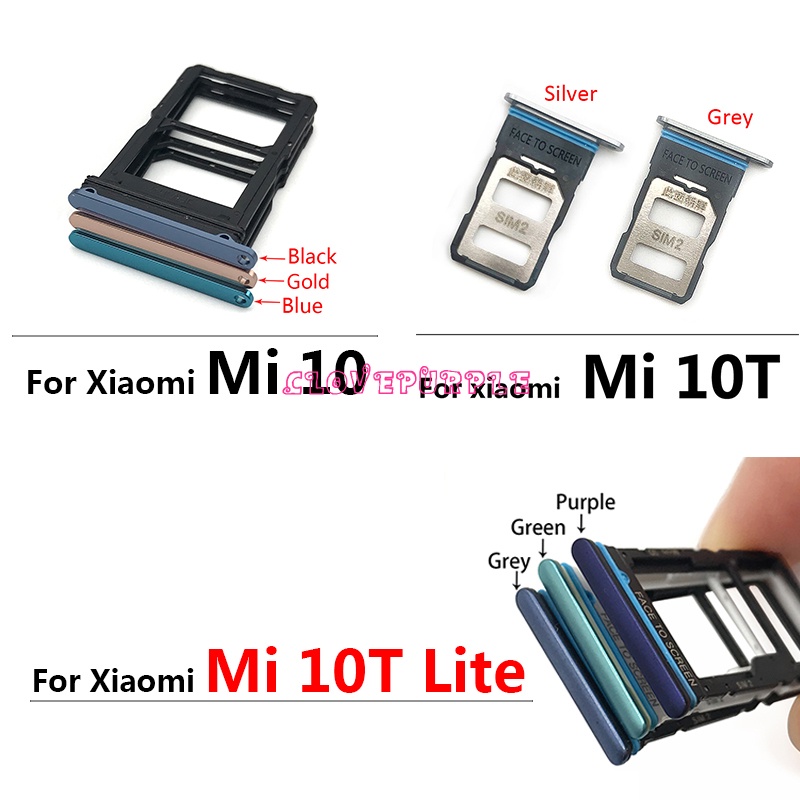 Khay đựng sim mới dành cho Xiaomi Mi 10 Mi10 Pro Mi 10T Lite Poco X3 SIM