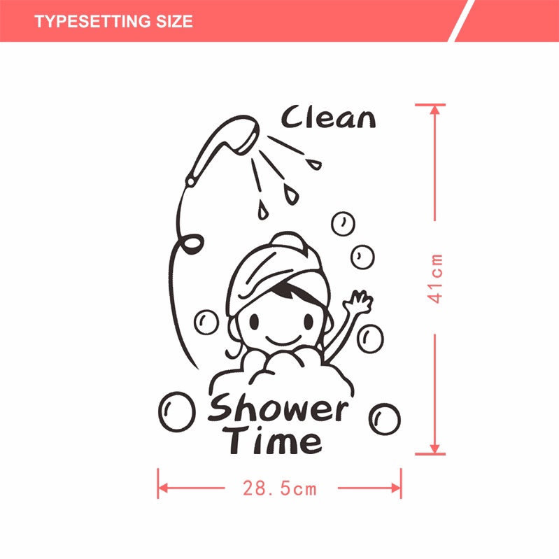 Sticker Dán Tường Họa Tiết Sở Thú Dùng Cho Phòng Tắm