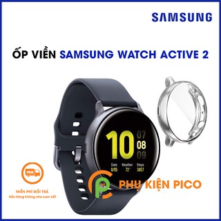 Ốp bảo vệ Samsung Watch Active 2 44mm màu bạc bảo vệ đồng hồ chống xước