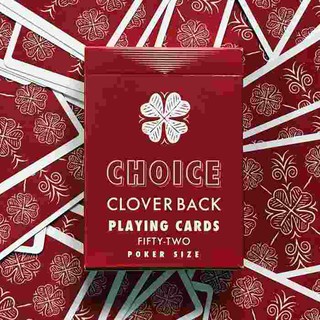 Bài ảo thuật : Choice Cloverback (Red) Playing Cards