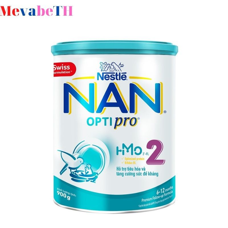 Sữa bột NAN optipro số 2 900gr (mẫu mới bổ sung HMO cho trẻ 6-12 tháng tuổi)