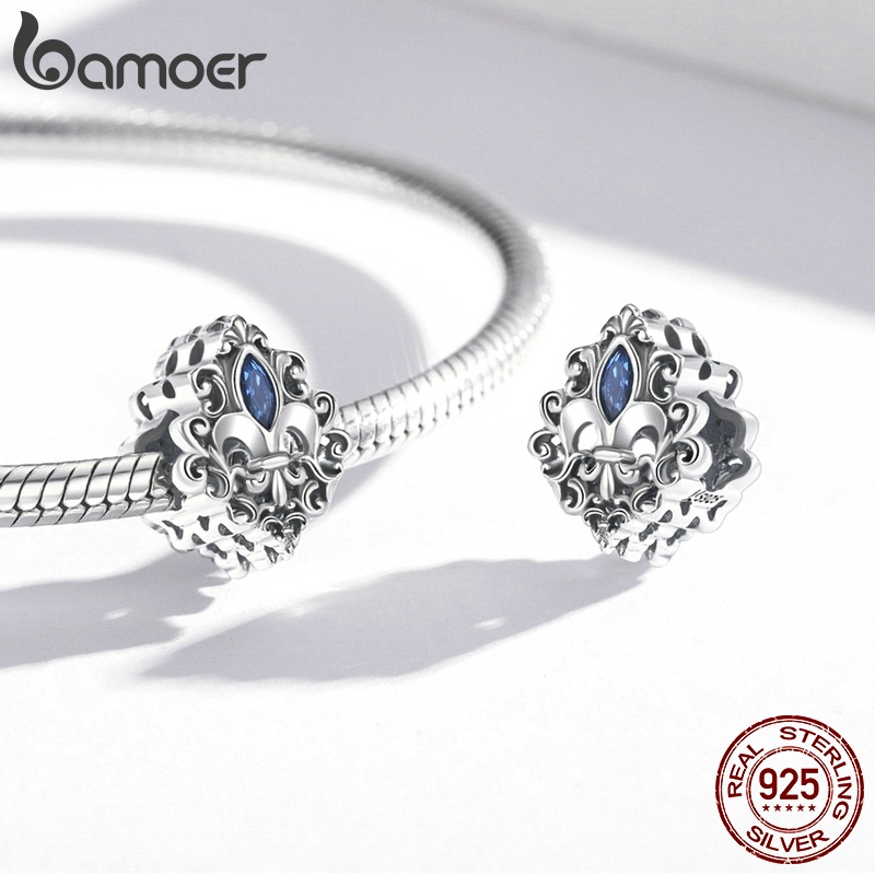 Hạt phụ kiện BAMOER SCC2151 bạc 925 4 phong cách cổ điển dùng làm trang sức diy