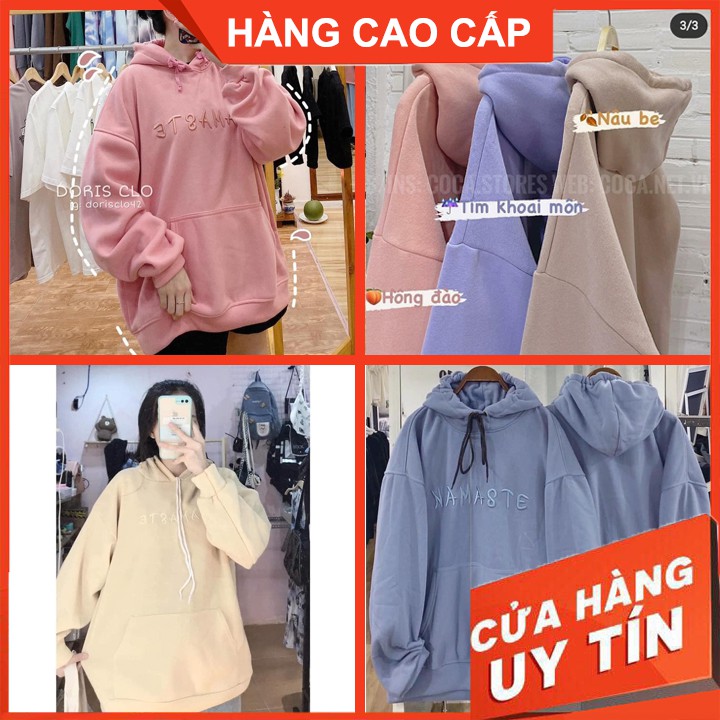 Áo Nỉ Hoodie Nữ From Rộng Chữ Thêu, Áo Khoác Thun Nỉ Chất Mịn - GUDI HÀNG CAO CẤP