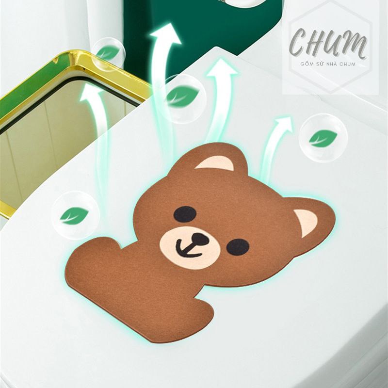 Miếng Dán Khử Mùi Toilet Than Hoạt Tính Hình Thú Ngộ Nghĩnh - Mùi Hương Thơm Dễ Chịu Thơm Tủ Quần Áo D3