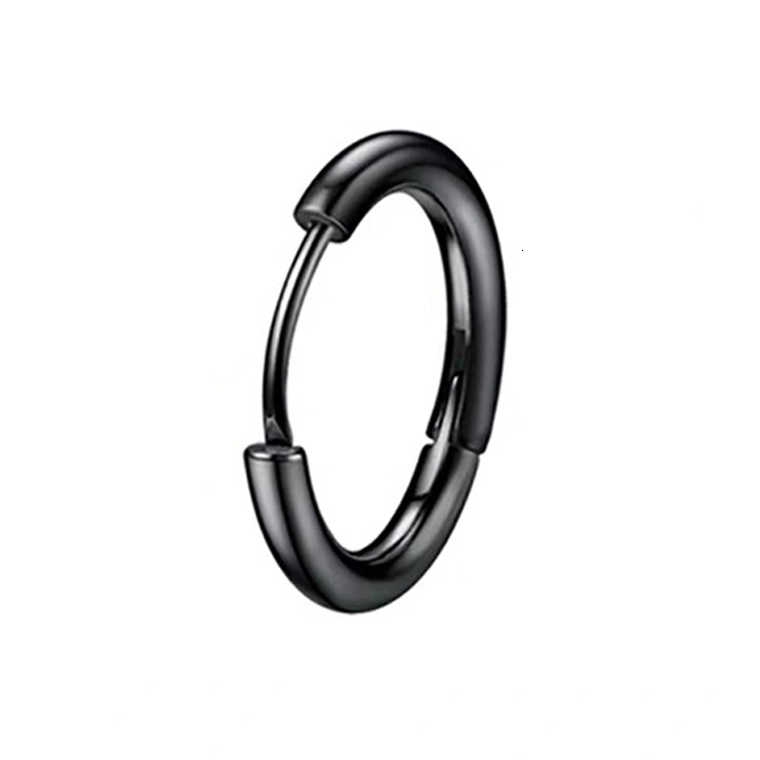 Bông Tai Tròn Nhỏ Bằng Thép Titan Phong Cách Hàn Quốc 2864s