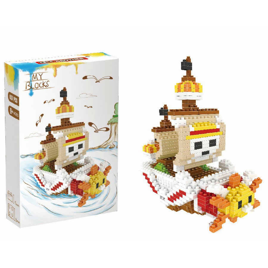 Bộ lắp ráp Tàu chiến Đảo hải tặc One Piece Thousand Sunny Lele Brother NanoBlock (6228) LL2.11