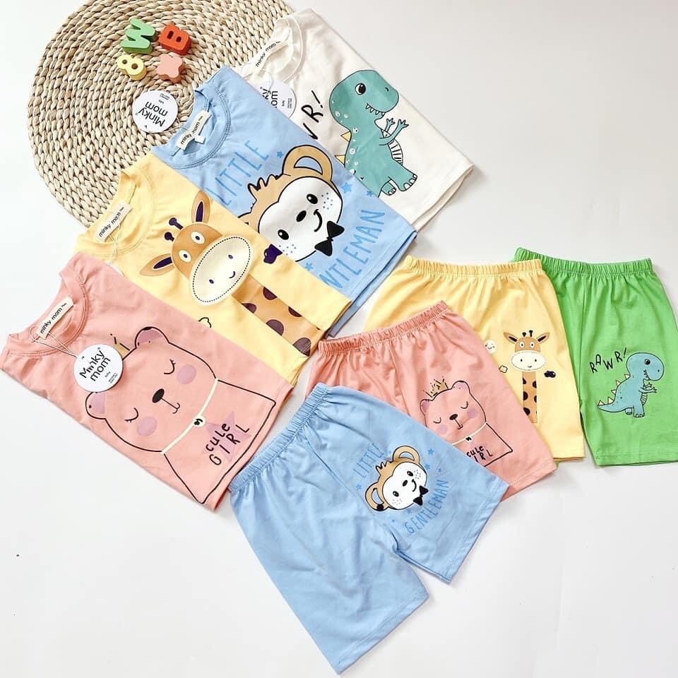 Bộ_cộc_tay chuẩn hàng #Minky_Mom COTTON cao cấp cho bé trai, gái 6-18kg